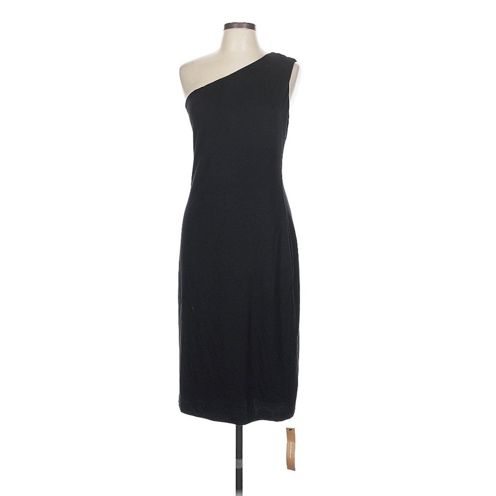 Reformation Black One Shoulder Dress Size Large